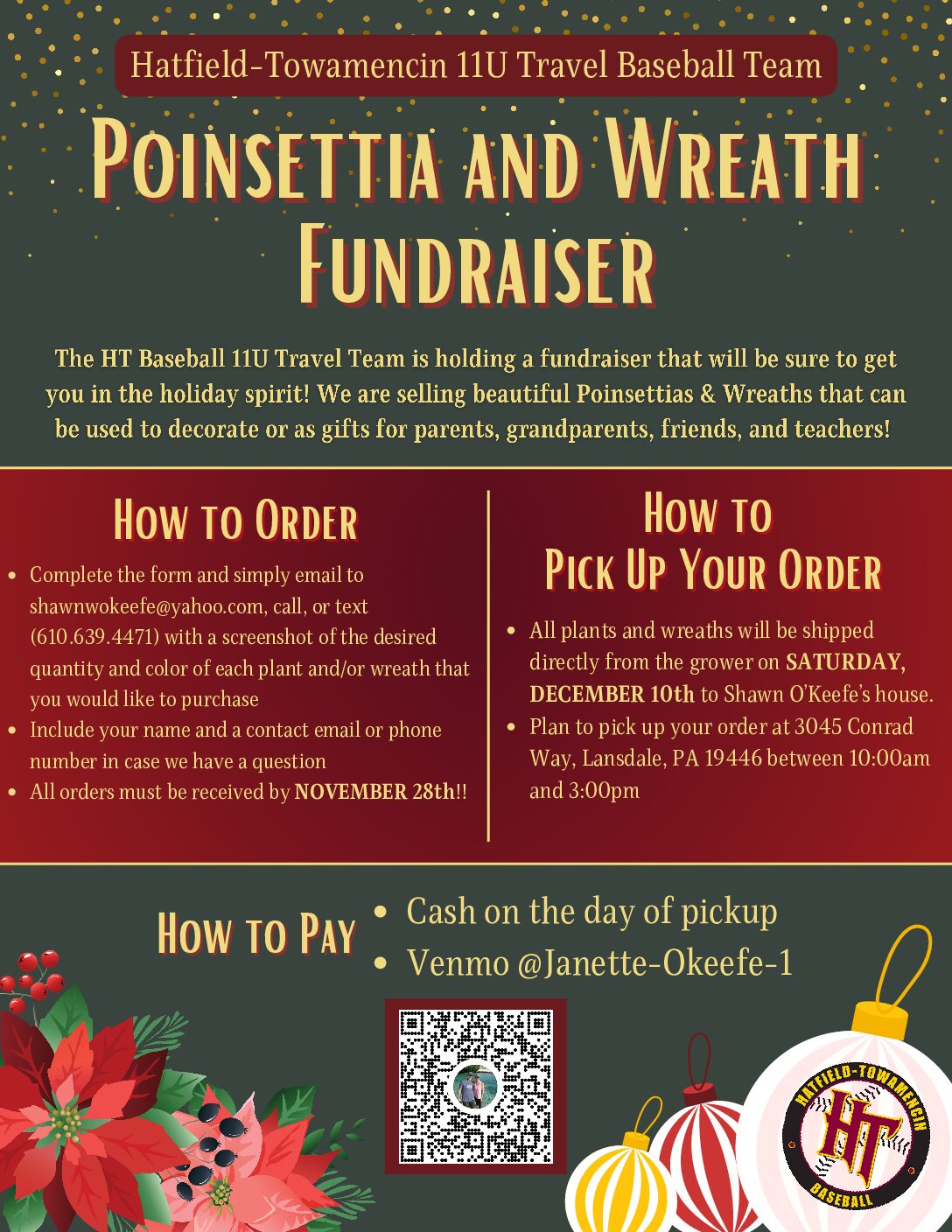 11U Poinsettia Fundraiser