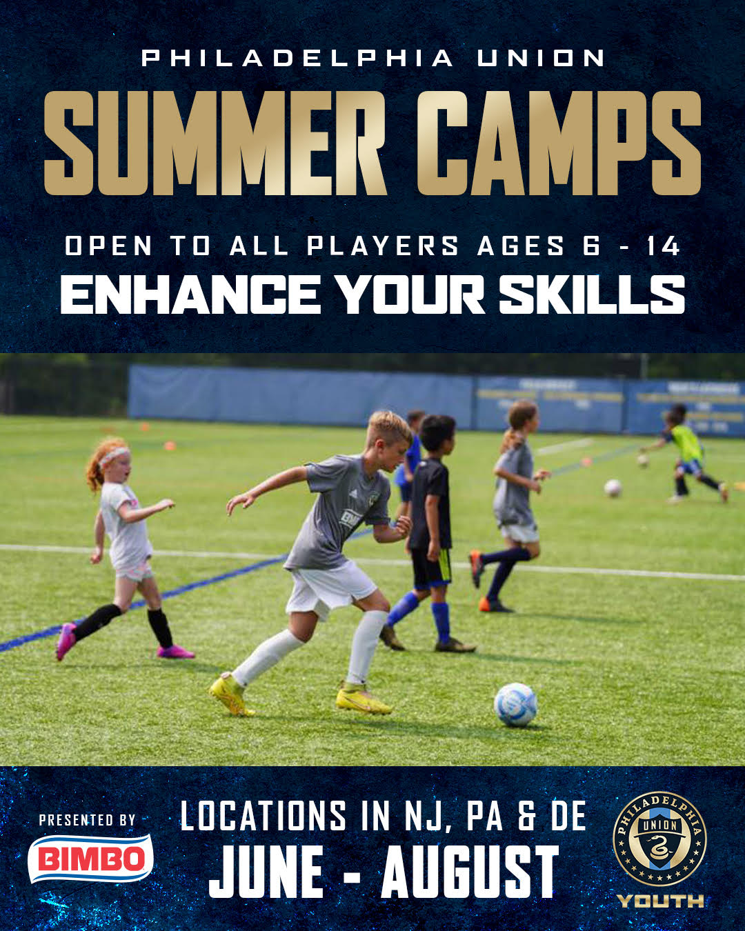 Philadelphia Union offers the best youth soccer summer camp.